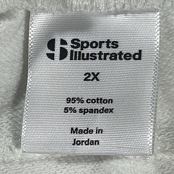 Sports Illustrated womens white pull-on drawstring elastic 5" shorts- size 2X - Picture 4 of 11